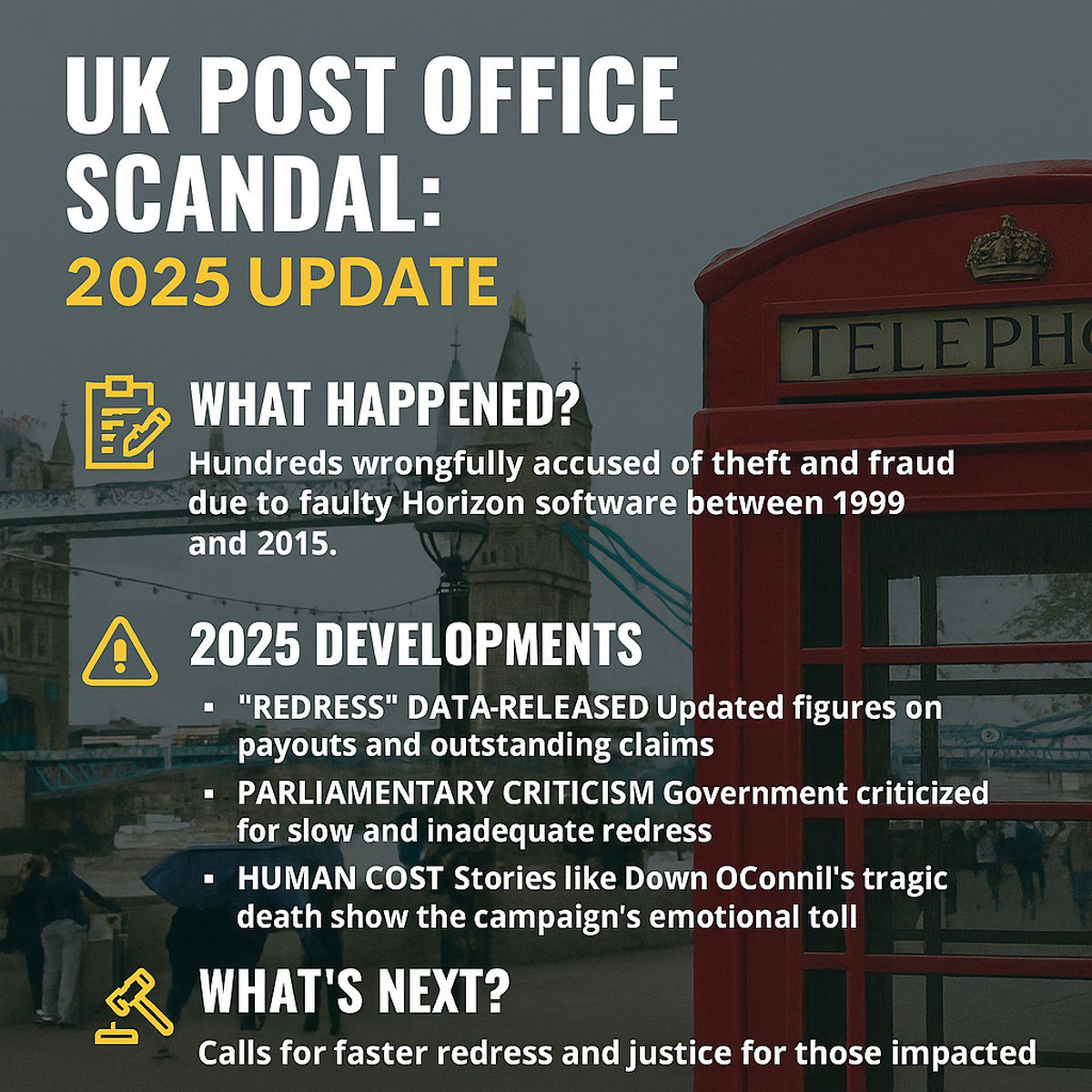 📮 The UK Post Office Scandal: Redress, Reckoning, and Unfinished Business