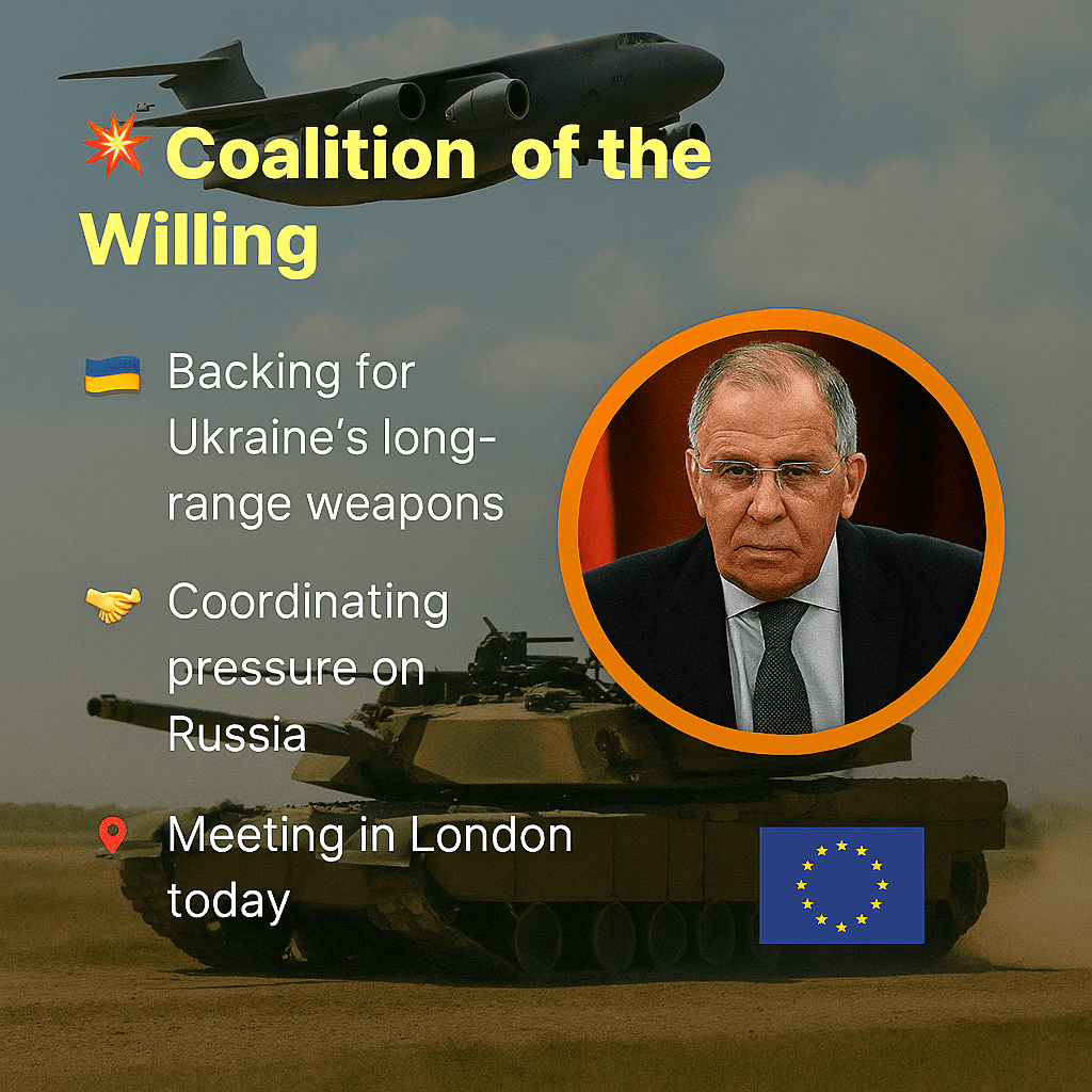 🌍 Coalition of the Willing: London Summit Signals Harder Line on Russia